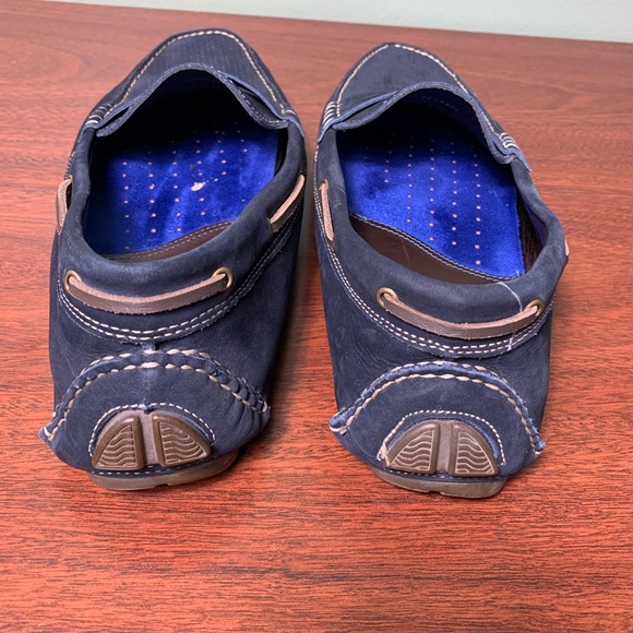 Johnston & Murphy | Gibson Navy Driver Sheepskin Penny Driving Loafer - 11 M - Picture 7 of 10